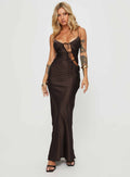 About a Girl Maxi Dress Chocolate Size M (10)