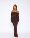 In Too Deep Knit Set Brown SIZE L (more of a M)