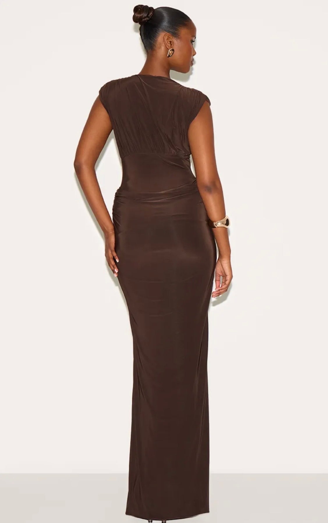 PLT Plunge Maxi brown Size M