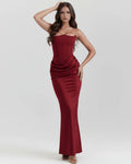 Rosalind Dress Burgundy Size M