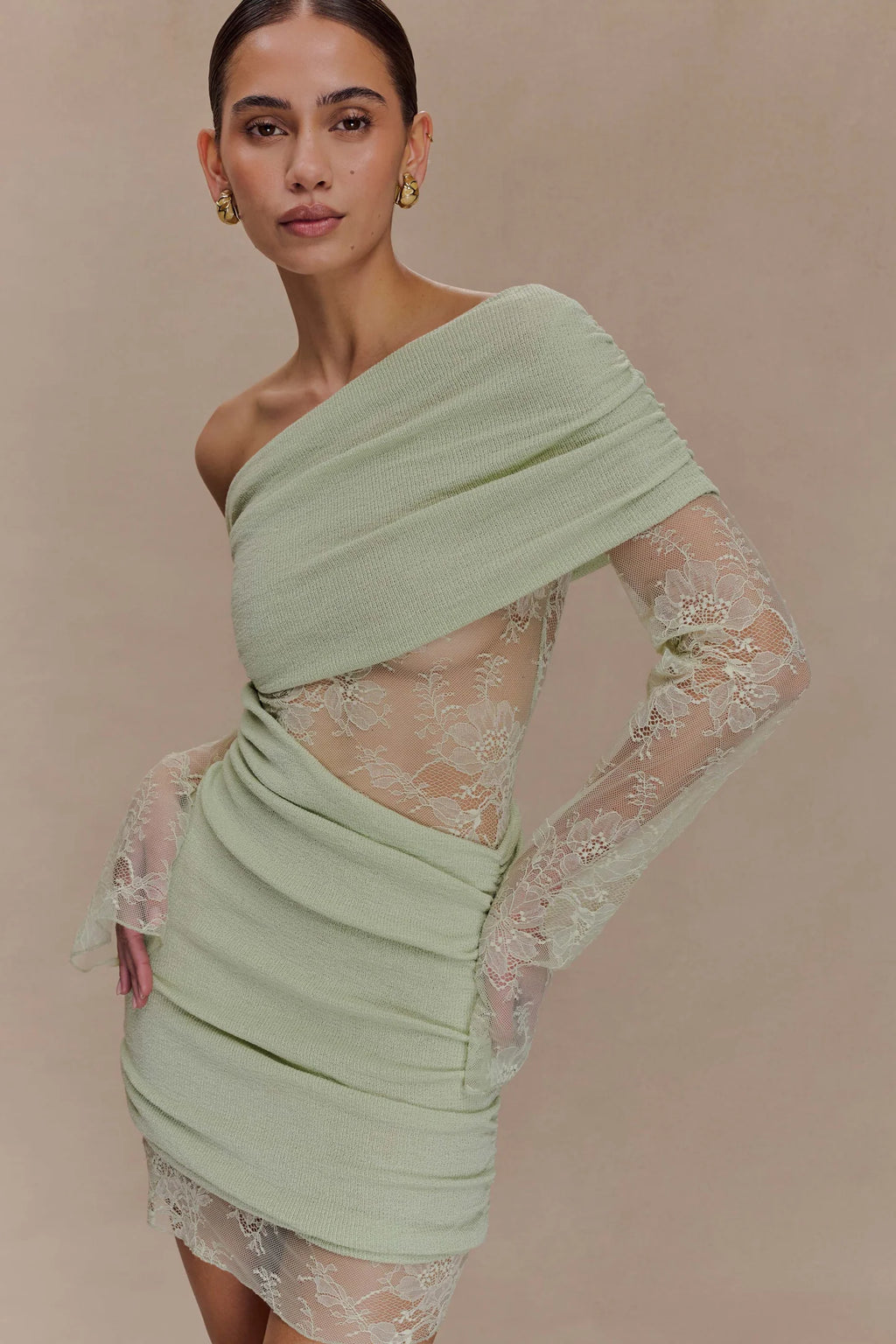 Luxie Lace Knit Dress Size S
