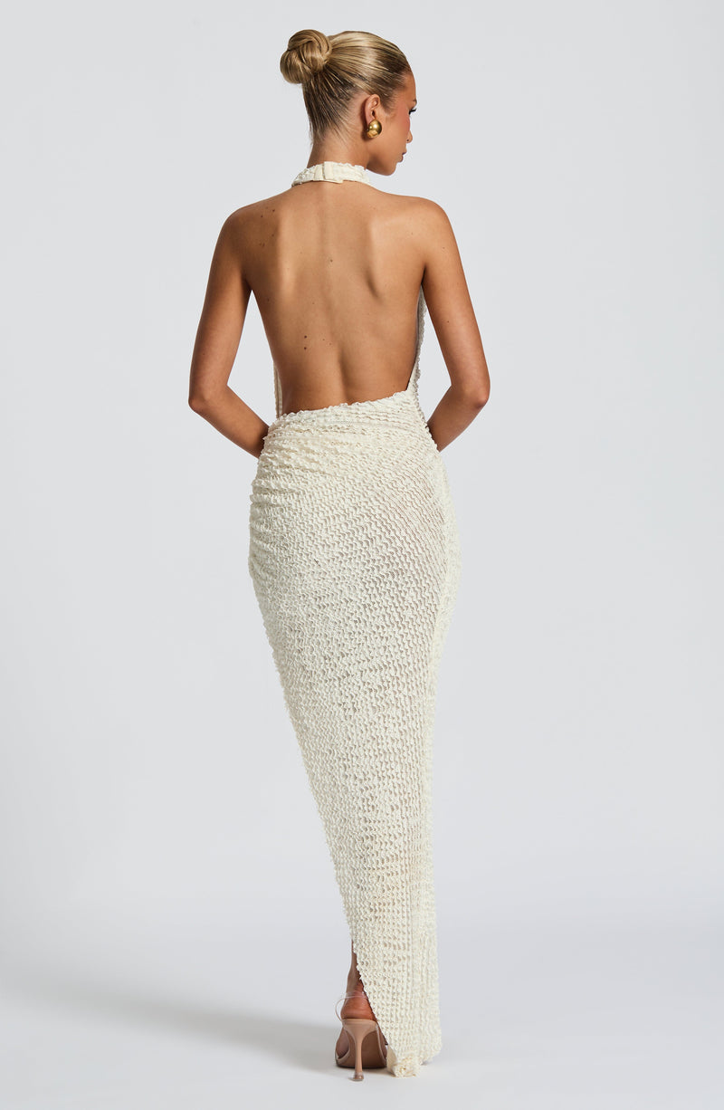 Airla Midi Dress Ivory Size M